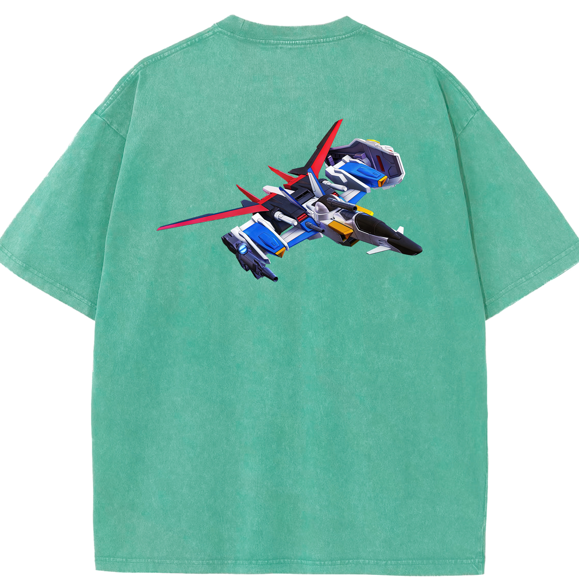 （画像用） 機動戦士ガンダム Mobile Suit Gundam 綿100% ヴィンテージ風 半袖Tシャツ（背面プリント）